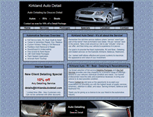 Tablet Screenshot of kirklandautodetail.com